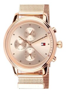 Foto 3 | Foto 3 | Reloj Tommy Hilfiger Mujer Blake 1781907 Caja Redonda 38mm Diámetro Acero Inoxidable Cierre Deslizante Movimiento Cuarzo