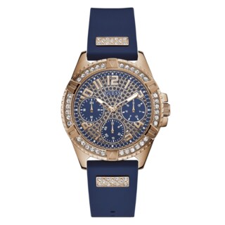 Foto 1 | Foto 1 | Reloj Guess Mujer Lady Frontier W1160l3 Caja Redonda 40mm Diámetro Acero Inoxidable Cierre Hebilla Movimiento Cuarzo Dial Azul
