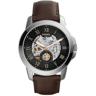 Foto 1 | Foto 1 | Reloj Fossil Mujer Grant Me3095 Caja Redonda 45mm Diámetro Acero Inoxidable Cierre Hebilla Movimiento Cuarzo Dial Negro