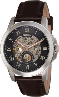 Foto 2 | Foto 2 | Reloj Fossil Mujer Grant Me3095 Caja Redonda 45mm Diámetro Acero Inoxidable Cierre Hebilla Movimiento Cuarzo Dial Negro