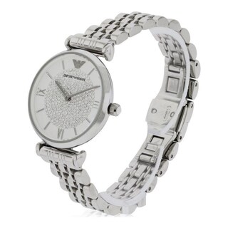 Foto 3 | Foto 3 | Reloj Emporio Armani Mujer Classic Ar1925 Caja Redonda 32mm Diámetro Acero Inoxidable Cierre Desplegable Movimiento Cuarzo