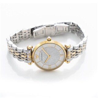 Foto 5 | Foto 5 | Reloj Emporio Armani Mujer Gianni T-bar Ar2076 Caja Redonda 32mm Diámetro Acero Inoxidable Cierre Mariposa Movimiento Cuarzo