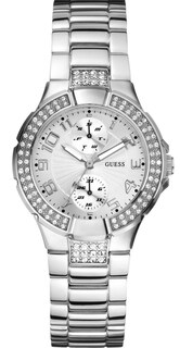 Foto 1 | Foto 1 | Reloj Guess Mujer Classic W12638l1 Caja Redonda 34mm Diámetro Acero Inoxidable Cierre Desplegable Movimiento Cuarzo
