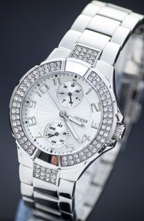 Foto 3 | Foto 3 | Reloj Guess Mujer Classic W12638l1 Caja Redonda 34mm Diámetro Acero Inoxidable Cierre Desplegable Movimiento Cuarzo