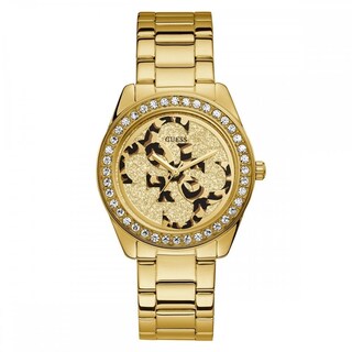 Foto 3 | Foto 3 | Reloj Guess Mujer Twist W1201l2 Caja Redonda 40mm Diámetro Acero Inoxidable Cierre Desplegable Movimiento Cuarzo Dial Dorado