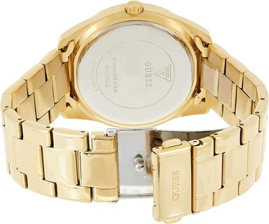 Foto 4 | Foto 4 | Reloj Guess Mujer Twist W1201l2 Caja Redonda 40mm Diámetro Acero Inoxidable Cierre Desplegable Movimiento Cuarzo Dial Dorado