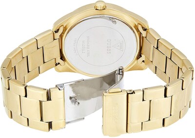 Foto 5 | Foto 5 | Reloj Guess Mujer Twist W1201l2 Caja Redonda 40mm Diámetro Acero Inoxidable Cierre Desplegable Movimiento Cuarzo Dial Dorado