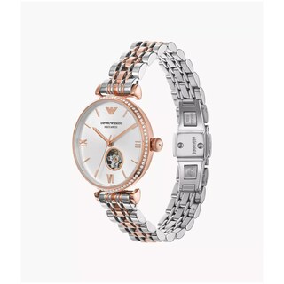 Foto 1 | Foto 1 | Reloj Emporio Armani Mujer Gianni T-bar Ar60019 Caja Redonda 34mm Diámetro Acero Inoxidable Cierre Desplegable