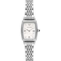 Reloj Emporio Armani Mujer Classic Ar11405 Caja Rectangular 26mm Diámetro Acero Inoxidable Cierre Mariposa Movimiento Cuarzo