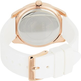 Foto 5 | Foto 5 | Reloj Guess Mujer Pulso W0911l5 Caja Redonda 40mm Diámetro Acero Inoxidable Cierre Hebilla Movimiento Cuarzo Dial Blanco Cristal