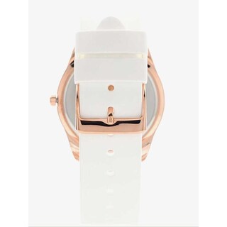 Foto 6 | Foto 6 | Reloj Guess Mujer Pulso W0911l5 Caja Redonda 40mm Diámetro Acero Inoxidable Cierre Hebilla Movimiento Cuarzo Dial Blanco Cristal