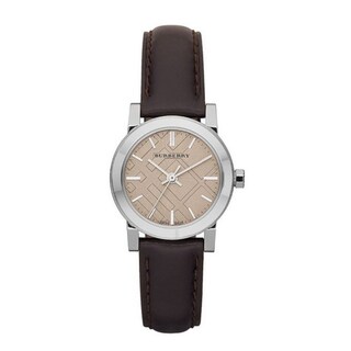 Foto 2 | Foto 2 | Reloj Burberry Mujer The City Bu9208 Caja Redonda 26mm Diámetro Acero Inoxidable Cierre Hebilla Movimiento Cuarzo Dial Marrón