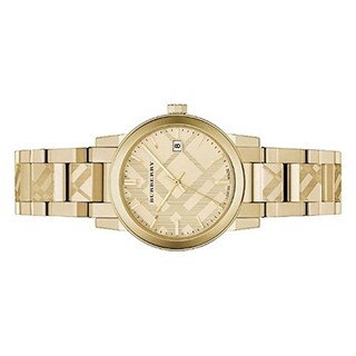 Foto 3 | Foto 3 | Reloj Burberry Mujer Classic Bu9145 Caja Redonda 35mm Diámetro Acero Inoxidable Cierre Desplegable Movimiento Cuarzo Dial Dorado