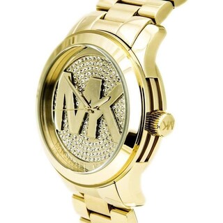 Foto 2 | Foto 2 | Reloj Michael Kors Mujer Runway Mk5706 Caja Redonda 45mm Diámetro Acero Inoxidable Cierre Desplegable Movimiento Cuarzo