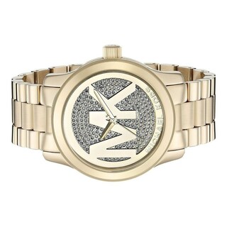 Foto 5 | Foto 5 | Reloj Michael Kors Mujer Runway Mk5706 Caja Redonda 45mm Diámetro Acero Inoxidable Cierre Desplegable Movimiento Cuarzo