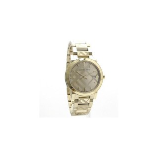 Foto 4 | Foto 4 | Reloj Burberry Mujer Classic Bu9038 Caja Redonda 38mm Diámetro Acero Inoxidable Cierre Desplegable Movimiento Cuarzo Dial Dorado