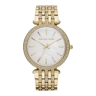 Foto 2 | Foto 2 | Reloj Michael Kors Mujer Classic Mk3219 Caja Redonda 39mm Diámetro Acero Inoxidable Cierre Presion Movimiento Cuarzo Dial Blanco