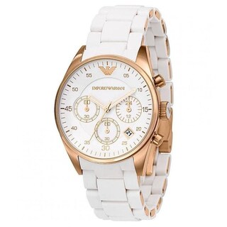 Foto 1 | Foto 1 | Reloj Emporio Armani Mujer Sportivo Ar5920 Caja Redonda 43mm Diámetro Acero Inoxidable Cierre Desplegable Movimiento Cuarzo