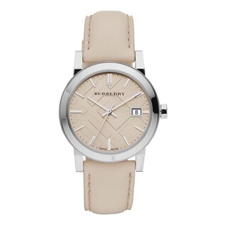 Foto 1 | Foto 1 | Reloj Burberry Mujer Classic Bu9107 Caja Redonda 34mm Diámetro Acero Inoxidable Cierre Hebilla Movimiento Cuarzo Dial Beige