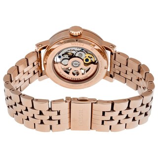 Foto 4 | Foto 4 | Reloj Fossil Mujer Boyfriend Me3065 Caja Redonda 38mm Diámetro Acero Inoxidable Cierre Desplegable Movimiento Cuarzo Dial Rosa