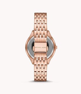 Foto 6 | Foto 6 | Reloj Michael Kors Mujer Mindy Mk7085 Caja Redonda 36mm Diámetro Acero Inoxidable Cierre Desplegable Movimiento Cuarzo