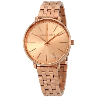 Foto 2 | Foto 2 | Reloj Michael Kors Mujer Pyper Mk3897 Caja Redonda 38mm Diámetro Acero Inoxidable Cierre Desplegable Movimiento Cuarzo