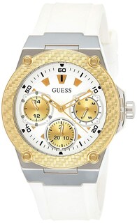 Foto 2 | Foto 2 | Reloj Guess Mujer Classic W1094l1 Caja Redonda 39mm Diámetro Acero Inoxidable Cierre Hebilla Movimiento Cuarzo Dial Blanco