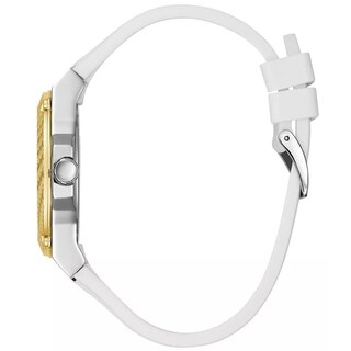 Foto 3 | Foto 3 | Reloj Guess Mujer Classic W1094l1 Caja Redonda 39mm Diámetro Acero Inoxidable Cierre Hebilla Movimiento Cuarzo Dial Blanco