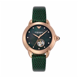 Foto 2 | Foto 2 | Reloj Emporio Armani Mujer Gianni T-bar Ar60073 Caja Redonda 34mm Diámetro Acero Inoxidable Cierre Hebilla Movimiento Automático