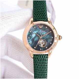 Foto 8 | Foto 8 | Reloj Emporio Armani Mujer Gianni T-bar Ar60073 Caja Redonda 34mm Diámetro Acero Inoxidable Cierre Hebilla Movimiento Automático