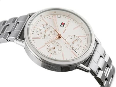 Foto 7 | Foto 7 | Reloj Tommy Hilfiger Mujer Carly 1781787 Caja Redonda 43mm Diámetro Acero Inoxidable Cierre Desplegable Movimiento Cuarzo