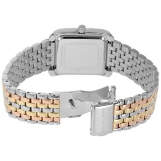 Foto 4 | Foto 4 | Reloj Michael Kors Mujer Emery Mk4744 Caja Rectangular 33mm Diámetro Acero Inoxidable Cierre Desplegable Movimiento Cuarzo