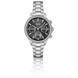 Foto 4 | Foto 4 | Reloj Hugo Boss Mujer Hera 1502593 Caja Redonda 38mm Diámetro Acero Inoxidable Cierre Desplegable Movimiento Cuarzo Dial Negro