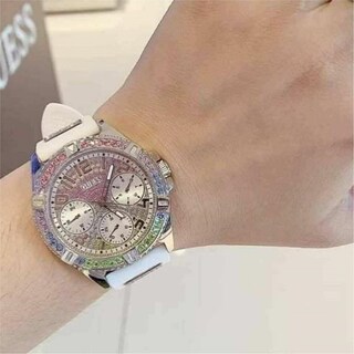 Foto 5 | Foto 5 | Reloj Guess Mujer Lady Frontier Gw0045l1 Caja Redonda 40mm Diámetro Acero Inoxidable Cierre Hebilla Movimiento Cuarzo