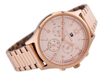 Foto 7 | Foto 7 | Reloj Tommy Hilfiger Mujer Emmy 1781873 Caja Redonda 38mm Diámetro Acero Inoxidable Cierre Desplegable Movimiento Cuarzo