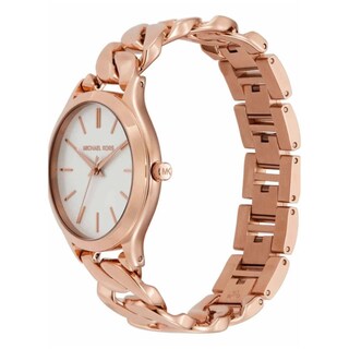 Foto 2 | Foto 2 | Reloj Michael Kors Mujer Runway Mk7473 Caja Redonda 38mm Diámetro Acero Inoxidable Cierre Desplegable Movimiento Cuarzo