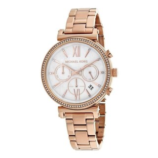 Foto 1 | Foto 1 | Reloj Michael Kors Mujer Sofie Mk6576 Caja Redonda 47mm Diámetro Acero Inoxidable Cierre Desplegable Movimiento Cuarzo