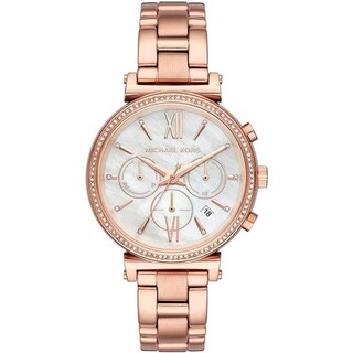 Foto 2 | Foto 2 | Reloj Michael Kors Mujer Sofie Mk6576 Caja Redonda 47mm Diámetro Acero Inoxidable Cierre Desplegable Movimiento Cuarzo