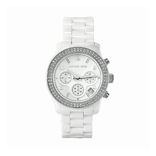 Foto 2 | Foto 2 | Reloj Michael Kors Mujer Classic Mk5188 Caja Redonda 40mm Diámetro Cerámica Cierre Mariposa Movimiento Cuarzo Dial Blanco