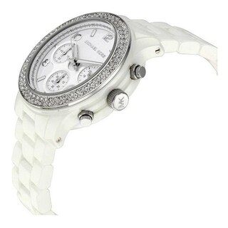 Foto 6 | Foto 6 | Reloj Michael Kors Mujer Classic Mk5188 Caja Redonda 40mm Diámetro Cerámica Cierre Mariposa Movimiento Cuarzo Dial Blanco