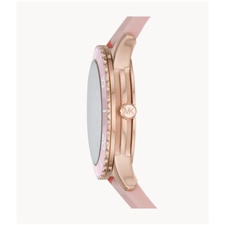 Foto 3 | Foto 3 | Reloj Michael Kors Mujer Runway Mk6854 Caja Redonda 40mm Diámetro Acero Inoxidable Cierre Hebilla Movimiento Cuarzo Dial Oro