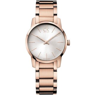 Foto 1 | Foto 1 | Reloj Calvin Klein Mujer City K2g23646 Caja Redonda 31mm Diámetro Acero Inoxidable Cierre Desplegable Movimiento Cuarzo