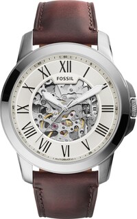 Foto 2 | Foto 2 | Reloj Fossil Mujer Grant Me3099 Caja Redonda 44mm Diámetro Acero Inoxidable Cierre Hebilla Movimiento Cuarzo Dial Blanco Cristal