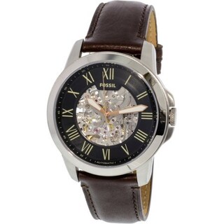 Foto 2 | Foto 2 | Reloj Fossil Mujer Grant Me3100 Caja Redonda 45mm Diámetro Acero Inoxidable Cierre Hebilla Movimiento Cuarzo Dial Negro