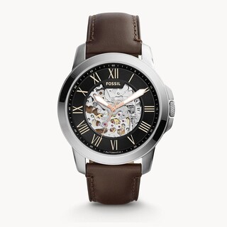 Foto 4 | Foto 4 | Reloj Fossil Mujer Grant Me3100 Caja Redonda 45mm Diámetro Acero Inoxidable Cierre Hebilla Movimiento Cuarzo Dial Negro