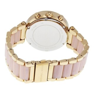 Foto 6 | Foto 6 | Reloj Michael Kors Mujer Parker Mk6326 Caja Redonda 39mm Diámetro Acero Inoxidable Cierre Desplegable Movimiento Cuarzo