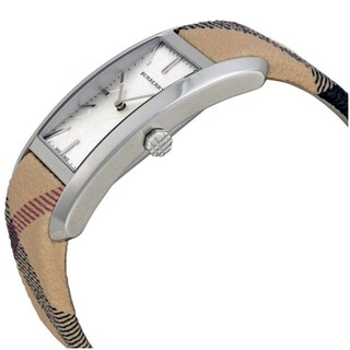 Foto 2 | Foto 2 | Reloj Burberry Mujer Pioneer Bu9406 Caja Rectangular Ø 33x25mm Acero Inoxidable Cierre Hebilla Movimiento Cuarzo Dial Plateado