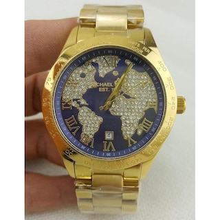 Foto 5 | Foto 5 | Reloj Michael Kors Mujer Layton Mk6243 Caja Redonda 43mm Diámetro Acero Inoxidable Cierre Desplegable Movimiento Cuarzo