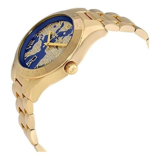 Foto 6 | Foto 6 | Reloj Michael Kors Mujer Layton Mk6243 Caja Redonda 43mm Diámetro Acero Inoxidable Cierre Desplegable Movimiento Cuarzo