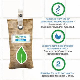 Foto 2 | Foto 2 | Kit Bolsas Purificadoras Biopure Carbon Activado 225 g